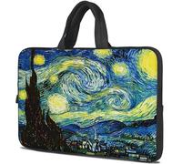 icolor 12" 12.6" Laptop Bag Sleeve Protective 15" 15.6 Inch Neoprene Notebook Tablet Carrying Holder Handbag Laptop Case Cover Pouch (Starry Night, For 12"~12.6")
