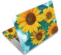 icolor Laptop Skin Sticker Decal 12" 13 13.3" 14 15 15.4" 15.6 inch Personalized Universal Notebook Vinyl Skin Stickers Cover Art Decal Computer Protector (sunflower)