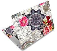 icolor Laptop Skin Sticker Decal 12" 13 13.3" 14 15 15.4" 15.6 inch Personalized Universal Notebook Vinyl Skin Stickers Cover Art Decal Computer Protector (mandala flower)