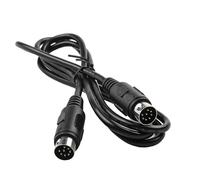 ICOM Radio Data Cable - 1.5 for M DIN8-DIN8 / DIN13-DIN8 Link Power Supply Cable for IC-703, IC-706MK2G, IC-718, IC-7200 & Other ICOM HF Transceivers (DIN8-DIN8)