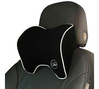 ICOMFYWAY Car Neck Support Pillow for Neck Pain Relief When Driving,Headrest Pillow for Car Seat with Soft Memory Foam - Black