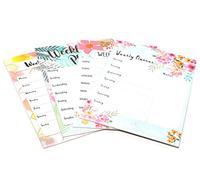 iCompact - 1x A4 Flowers Layout Weekly Planner Pad Design at Random