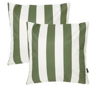 icon 2 Pack Cushion 43x43 Kyoto Fabric, Stripe, Olive ICON Olive