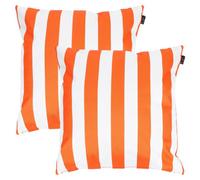 icon 2 Pack Cushion 43X43Cm Deck Stripe Orange, Double Sided