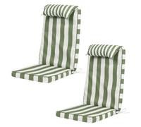 icon 2 Pack High Back Seat Pad Deck Stripe, Cushion, Olive