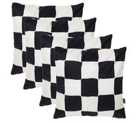 icon 4 Pack Cushion 43X43 Kyoto Fabric, Checkerboard Mono