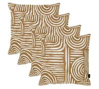 icon 4 Pack Cushion 43x43 Kyoto Fabric - Curve in Gold ICON Gold