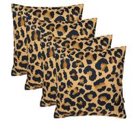 icon 4 Pack Cushion 43X43 Kyoto Fabric, New Leopard Print