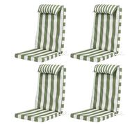 icon 4 Pack High Back Seat Pad Deck Stripe, Cushion, Olive ICON Olive