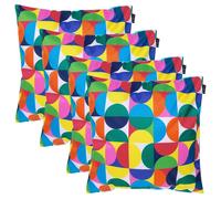 icon 4PK Cushion 43x43cm Circluar Geo, Aqua Back | Size: 43x43 cm ICON Aqua 43x43 cm