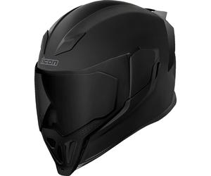 Icon Airflite Dark Helmet, black, size 2XL for Men