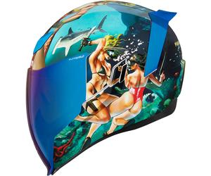 Icon Airflite Pleasuredome 4, full face helmet XXL Light Blue/Green/White