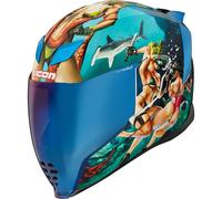 Icon Airflite Pleasuredome 4 Motorcycle Helmet & Visor Motorbike Full Face Crash
