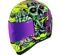 Icon Airform Hippy Dippy, full face helmet XL Neon-Green/Purple/Pink