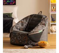 icon Alpha Kids Gaming Bean Bag Childrens Beanbag in Grey | Size: Small ICON Grey Small