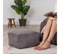 icon Amara Beanbag Footstool Corduroy Charcoal