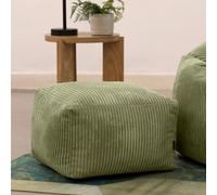 icon Amara Beanbag Footstool Corduroy Sage Green