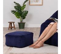 Cord Bean Bag Footstool Square BeanBag Pouffe Living Room Stool Ottoman