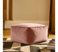 icon Amara Square Bean bag Footstool, Velvet in Light Pink ICON Light Pink