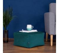Icon Amara Velvet Bean Bag Pouffe Teal Green