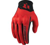 Icon Anthem 2 Motorcycle Gloves, black-red, size L for Men