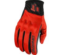 Icon Anthem 3 Motorcycle Gloves, red, size XL for Men