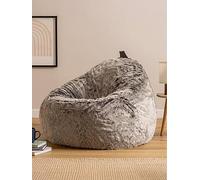Icon Beanbags Faux Fur Cocoon Beanbag Grey