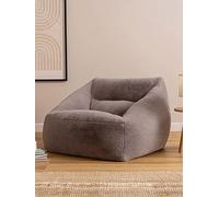 Icon Beanbags Natalia Faux Fur Armchair Beanbag Grey
