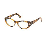 Icon Blue Block Cat Eye Opticals, unisex, Tom Ford, Glasses, Brown, 53 MM, Accessories 53 MM