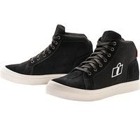 Icon Carga Motorcycle Shoes, black/white, size 41