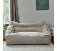 icon Cecilia Bean Bag Sofa Grey Giant Chenille Bean Bag Chair in Beige | Size: 2XL ICON Beige 2XL