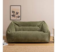 icon Cecilia Jumbo Cord Giant Bean Bag Sofa in Green | Size: Medium ICON Green Medium