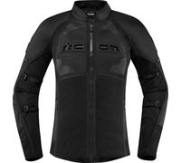 Icon Contra 2 Ladies Motorcycle Textile Jacket, black, size 3XL