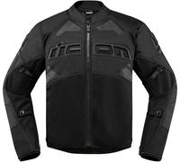 Icon Contra 2, textile jacket 4XL Black/Black
