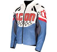 Icon Contra 3 Hero, textile jacket XXL White/Blue/Black/Red