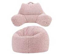 icon Cuddle Cushion & Kids Kingston Teddy Berber Classic Bean Bag in Light Pink ICON Light Pink