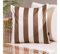 icon Cushion 43x43 Kyoto Fabric, Stripe, Chocolate ICON Chocolate