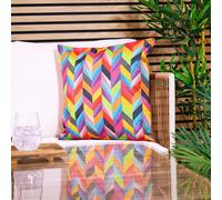 icon Cushion 43x43cm Circluar Geo, Aqua Back in Orange | Size: 43 cm x 43 cm ICON Orange 43 cm x 43 cm