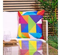 icon Cushion 43x43cm Circluar Geo, Aqua Back | Size: 43 cm x 43 cm ICON Multicolor 43 cm x 43 cm