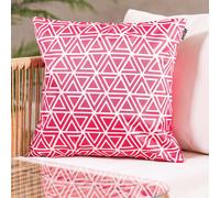 icon Cushion 43x43cm Triangle Geo, Pink | Size: 43x43 cm ICON Pink 43x43 cm