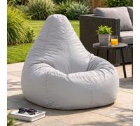 Icon Dalton High Back Adult Gaming Indoor Outdoor Bean Bag Chair, Grey
