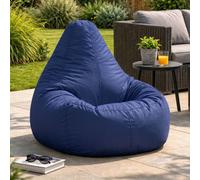 Icon Dalton High Back Adult Gaming Indoor Outdoor Bean Bag Chair, Navy
