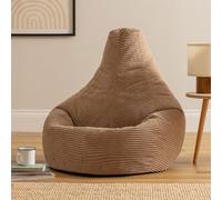 Icon Dalton Jumbo Cord Recliner Bean Bag, Mocha Brown