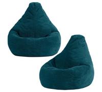icon Dalton Kids Beanbag Corduroy Teal Set Of 2