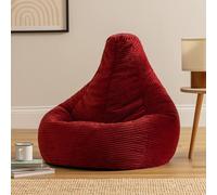 icon Dalton Medium Bean bag, Corduroy in Burgundy ICON Burgundy Medium