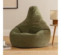 icon Dalton Medium Bean bag, Corduroy in Green ICON Green