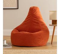 icon Dalton Medium Bean bag, Corduroy in Terracotta ICON Terracotta Medium