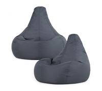 icon Dalton Medium Beanbag Corduroy Charcoal Set Of 2