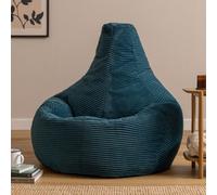 Icon Dalton Xl Jumbo Cord Recliner Bean Bag, Teal