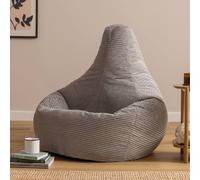icon Dalton XL Jumbo Corduroy Bean Bag Recliner in Grey | Size: Extra Large ICON Grey Extra Large
